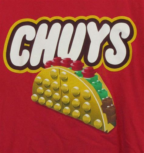 Chuy S Tex Mex LEGO Taco Red Large T Shirt Chuys Tex Mex Tshirt Sale