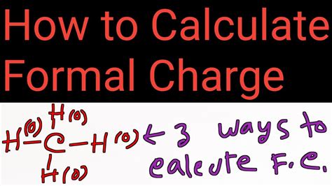 How To Calculate Formal Charge Youtube