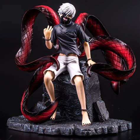 Anime Tokyo Ghoul Ken Kaneki 2 Head Changeable Collection Pvc Statue