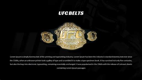 UFC Presentation Free PowerPoint Template On MMA SlideChef