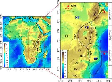 Frontiers Density Structures Of The Upper Mantle In The East African Rift System Implications