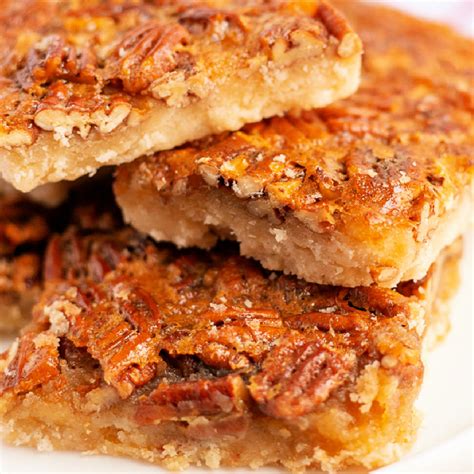 Pecan Pie Bars With Shortbread Crust • Food Folks and Fun