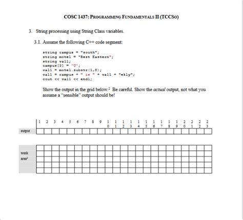 Solved COSC 1437 Programing Fundalintals II TCCSO 3 Chegg