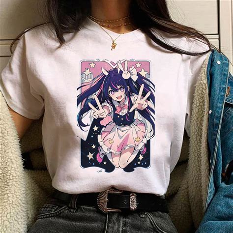 Camiseta De Oshi No Ko Para Mujer Camisa De Manga Harajuku C Mica Ropa De Anime