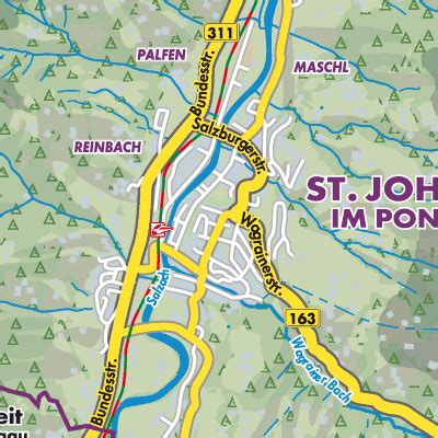 Sankt Johann Im Pongau Stadtpl Ne Und Landkarten