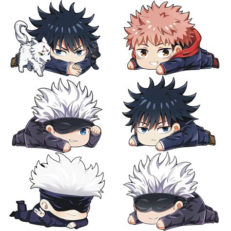 Buy Anime Car Decals For Jujutsu Kaisen 6 PCS Anime Car Stickers For