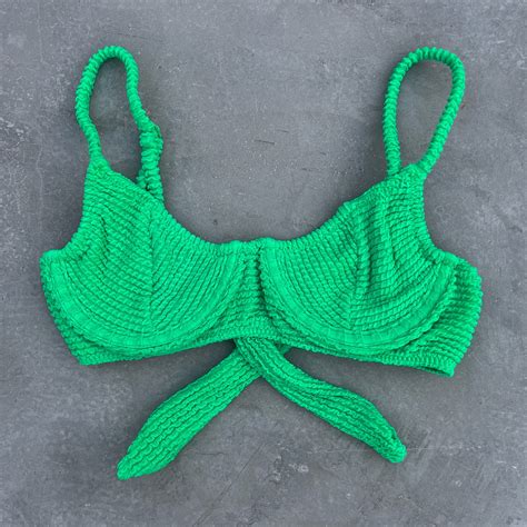 Irish Martini Textured Valerie Bikini Top Mybrazilianshop