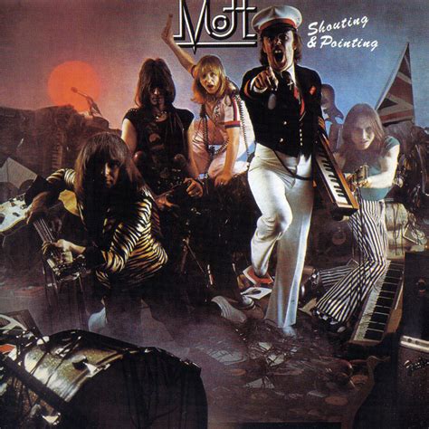 Car Tula Frontal De Mott The Hoople Shouting And Pointing Portada