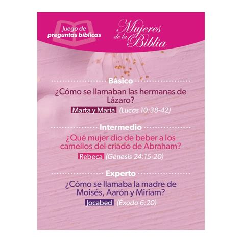 JUEGO DE CARTAS BÍBLICAS MUJERES DE LA BIBLIA Librería Video Club