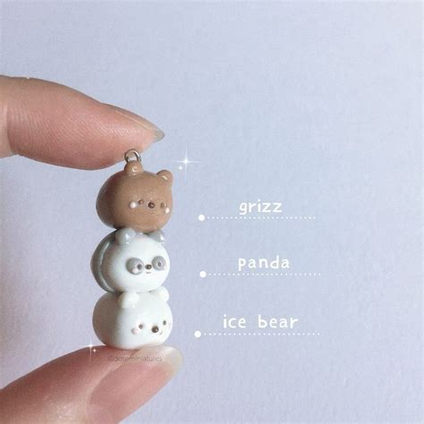 𝚑𝚊𝚗𝚍𝚖𝚊𝚍𝚎 𝚌𝚕𝚊𝚢 𝚌𝚑𝚊𝚛𝚖 ¨̮ On Instagram We Bare Bears Stack 🐻🐼