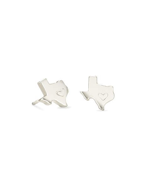 Texas Stud Earrings In Sterling Silver Kendra Scott