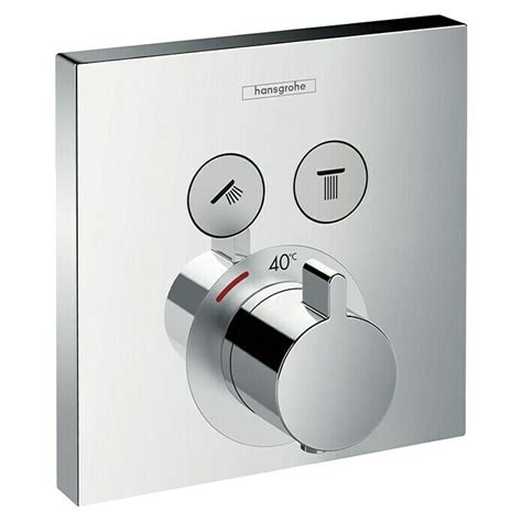 Hansgrohe Up Thermostatarmatur Showerselect Eckig Chrom Gl Nzend