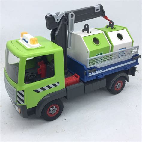 Playmobil Camion Transport Poubelle De Verre