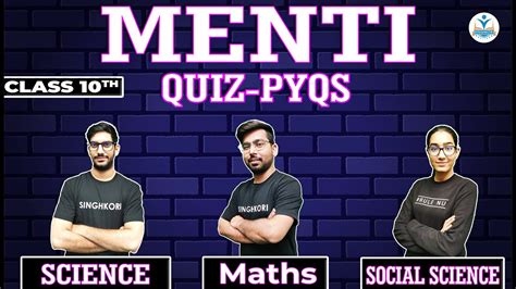 SCIENCE Vs MATHS Vs SST CLASS 10TH MENTI QUIZ PYQ S CLASS 10