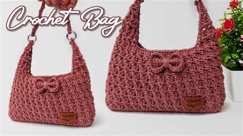 Easy Crochet Bag Tutorial For Beginners Tutorial Tas Rajut Mudah