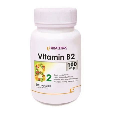 Vitamin B2 Capsules, 100 mg at ₹ 100/box in Nagpur | ID: 2853000999512