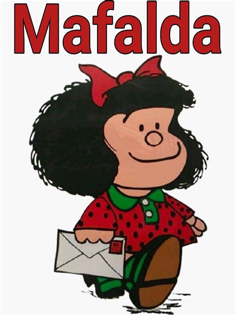 Pegatina Mafalda Mafalda Quino Comics Mafalda Personajes De Funnyart17 Redbubble