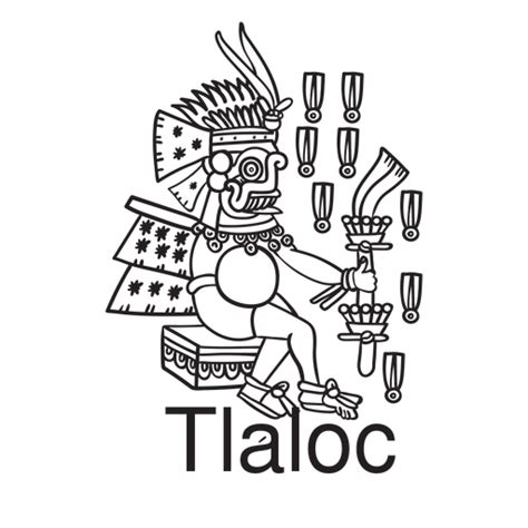 Dise O Png Y Svg De Dios Azteca Tlaloc Para Camisetas