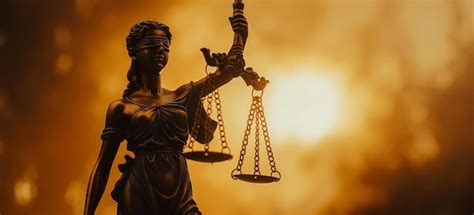 Premium Photo Statue Of Lady Justice Holding A Scale Of Justice