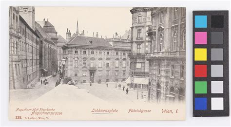 1 Lobkowitzplatz Blick Von Der Albrechtsrampe Ansichtskarte Wien