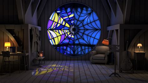 artstation wednesday enids room