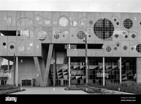 Black And White Tone Exterior View Of House Of Music Musikkens Hus