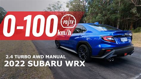 2022 Subaru WRX 0 100km H Engine Sound YouTube