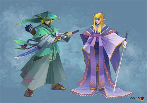 Fanart Friday An Eastern Take On Zelda And Link Zelda Universe