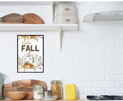 Hello Fall Art Hello Fall Digital Print Fall Home Decor - Etsy