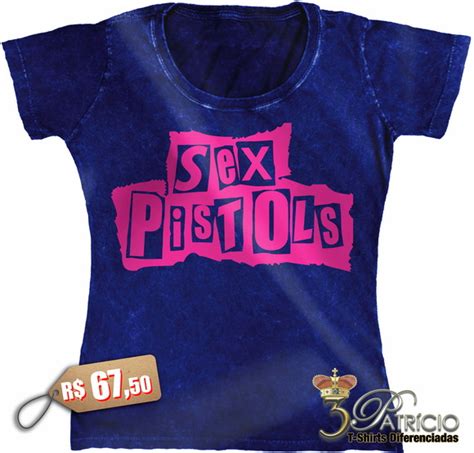 Baby Look Sex Pistols 100 Algodão Premium Marmorizado Elo7