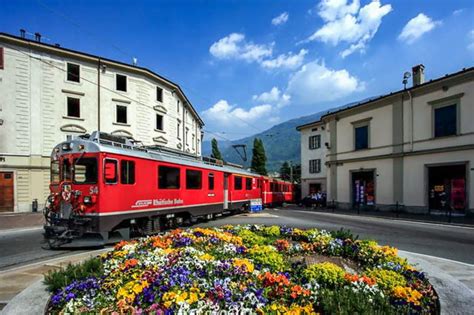 Depuis Milan Croisi Re Sur Le Lac De C Me St Moritz Et Train Rouge