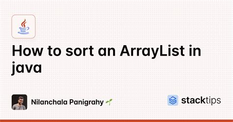 How To Sort An Arraylist In Java Stacktips