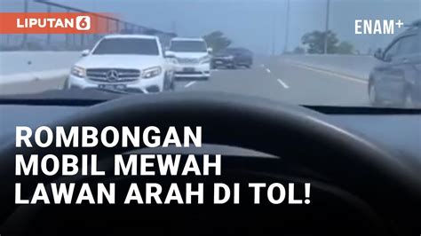 Viral Rombongan Mobil Mewah Putar Balik Dan Lawan Arah Di Tol Desari