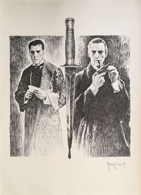 Artwork William Gillette And John Barrymore Sherlock Holmes Maren