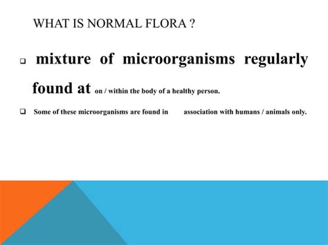 Normal flora of Skin