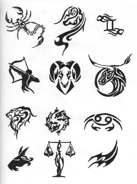 zodiac tattoos by bighood24 on DeviantArt