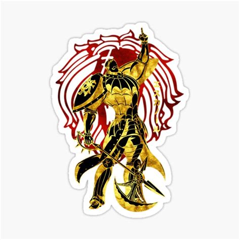 Escanor With Armor Sticker For Sale By Nonotee4609 Redbubble