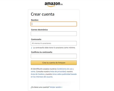 Como Registrarse En Amazon Registrarse En