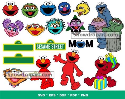 200 Sesame Street Svg Bundle Sesame Street Svg Muppets Svg