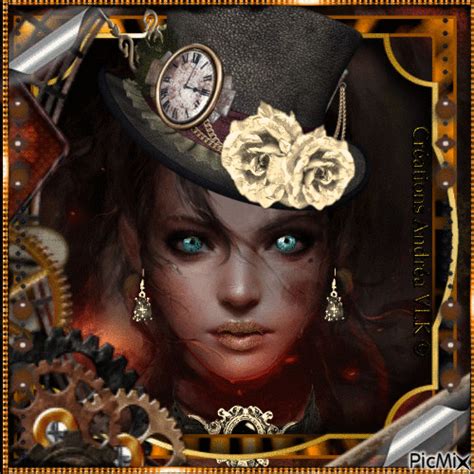 Steampunk Visage De Femme Anim Gratuit Picmix