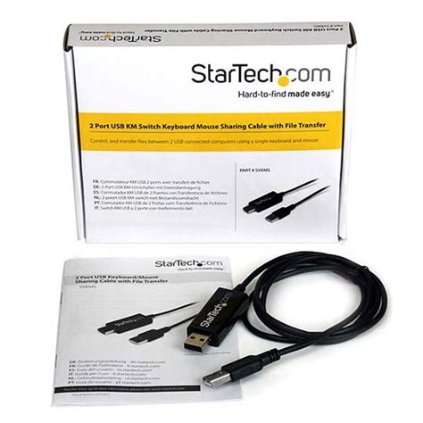 KM Switch - 2-Port Keyboard/Mouse Switch with File Sharing | StarTech.com