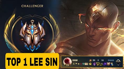 Top Lee Sin Gameplay Challenger Wild Rift Lee Sin Youtube