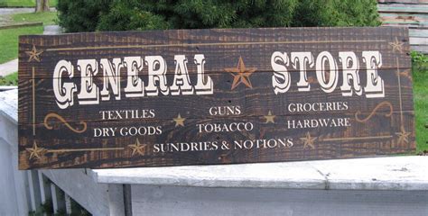 General Store Sundries And Notions General Store Sign Upcycled