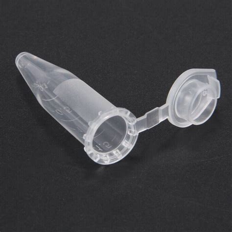 Pcs Ml Lab Plastic Test Tube Centrifuge Vial Snap X Mm Clear