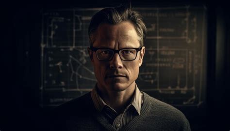 Premium Ai Image Serious Businessman With Eyeglasses Exudes