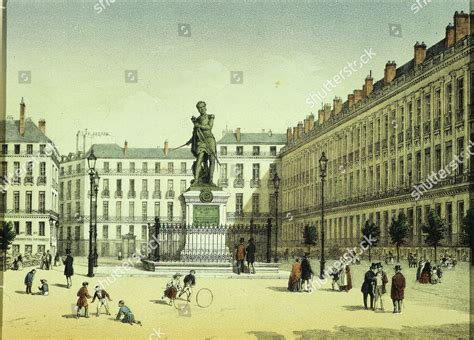 Place Cambronne Nantes France 19th Century Editorial Stock Photo