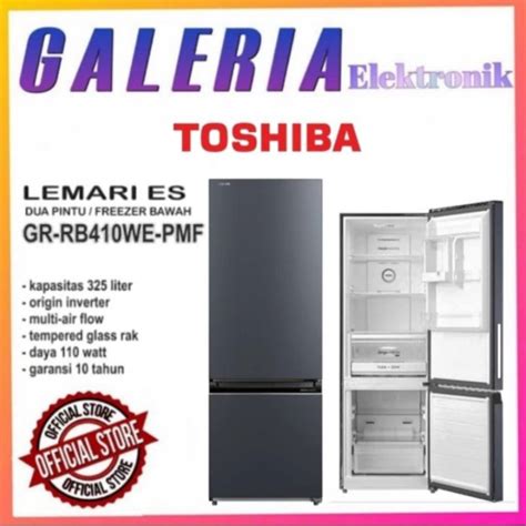 Jual Kulkas Pintu Toshiba Frezeer Bawah Gr Rb We Grrb We