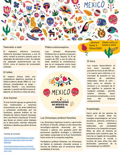 Tarea Aportaciones De México Al Mundo Tarea 4 23oct Aportaciones De