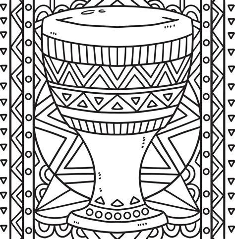 Kwanzaa Unity Cup Coloring Page For Kids 11415837 Vector Art At Vecteezy