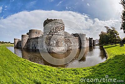 Beaumaris Castle In Anglesey, North Wales, United Kingdom, Series Of ...